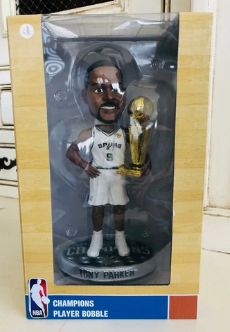 Tony Parker ~ 2014 San Antonio Spurs NBA Champions Bobblehead FOCO NIB Cover