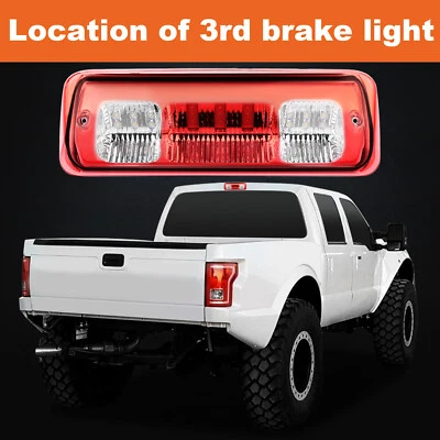 For 2007-2010 Ford Explorer Sport Trac Red Lens LED 3rd Brake Light Cargo Lamp - Image 1 of 4