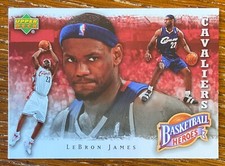 2007-08 UPPER DECK BASKETBALL HEROES LEBRON JAMES CARD LJ-5 CLEVELAND CAVALIERS