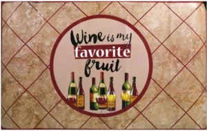 Adesivo/ADESIVO paraspruzzi fornello cucina (30"x18")IL VINO È LA MIA FRUTTA PREFERITA,GR - Foto 1 di 7
