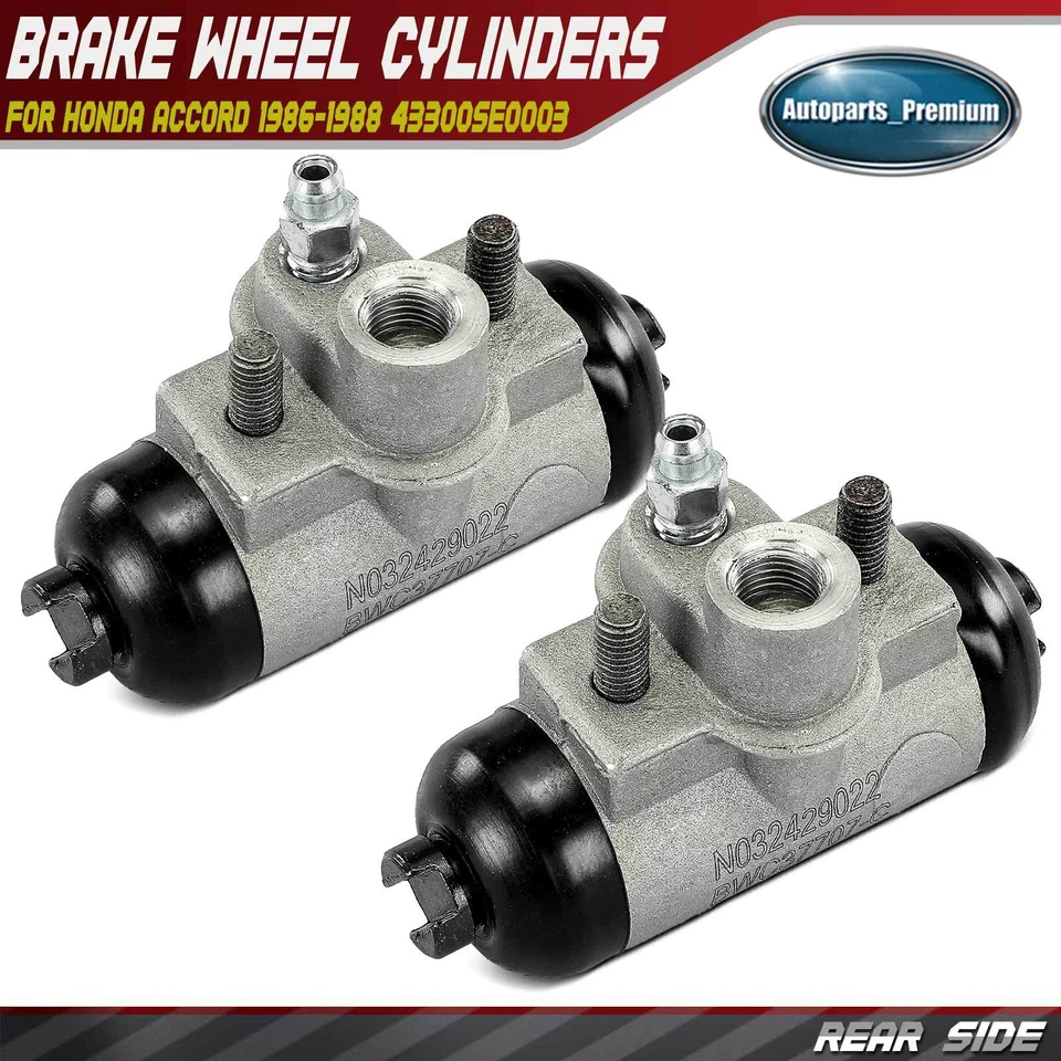 2x Cilindro de rueda de freno de tambor trasero izquierdo y derecho para Honda Accord 1986 1987 1988 Foto 1 de 4