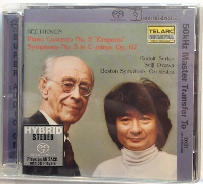 Beethoven: Piano Concerto No. 5 ("Emperor") Symphony No. 5 Super Audio Hybrid CD - Image 1 of 2