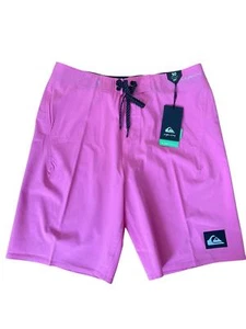 Quiksilver Men Highline Kaimana 20 Swim Shorts Pink Size 30 - Picture 1 of 5