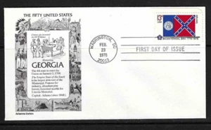 USA SC # 1636 State Flags / Georgia . Aristocrat Cachet - Picture 1 of 1