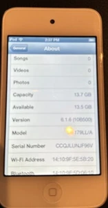 iPod 4th Gen Touch (16 GB) A1367 Fast Shipping Fast Shipping Very Good Used = - Picture 1 of 3