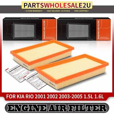 2x Filtro de aire motor nuevo para Kia Rio 2001 2002 2003-2005 1,5 L 1,6 L 0K30C13Z40A Foto 1 de 4