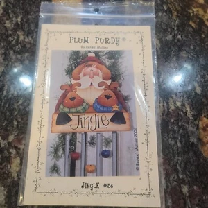Jingle #36 PLUM PURDY Wood Painting Pattern 2006 Renee Mullins - Picture 1 of 2
