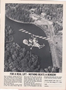 1968 Bensen Gyrocopter Aircraft ad 9/27/2022a - Picture 1 of 1