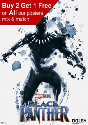 Marvel Black Panther Dolby Poster A5 A4 A3 A2 A1 - image 1 of 3