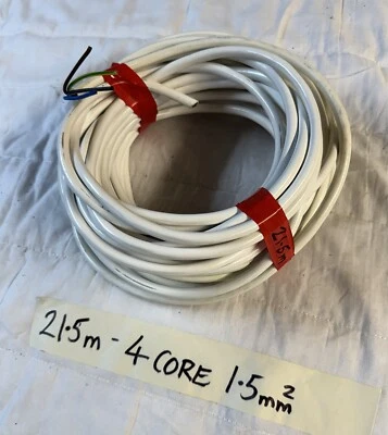 21.5 of4 Core 1.5mm flexible Heat Resisting Cable Off Cut Never Used - Image 1 of 4