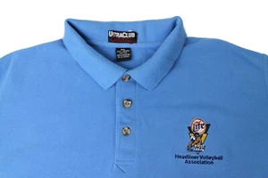 Vintage Headliner Volleyball Association Neptun neues Jersey blaues Poloshirt Herren XL - Bild 1 von 16