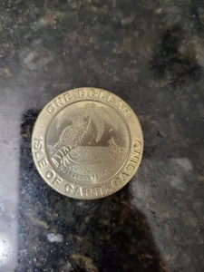 Souvenier Isle of Capri Casino Kansas City Mo. $1 Dollar Gaming Token .68 oz - Picture 1 of 2