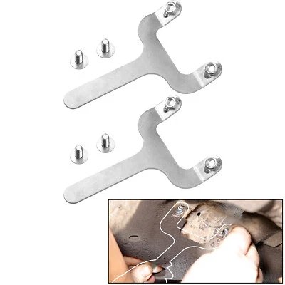 Kit de soportes de amortiguador de tuerca de bandera de pasador de barra trasera para Jeep Cherokee XJ 1984-2001 4x4 2x2 Foto 1 de 4