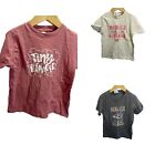 Lot of 3 t-shirts Girls' Short Sleeve 5/6 Bella Canvas Graphic Print Gray Red