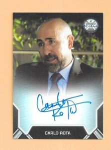 Agents of S.H.I.E.L.D. SHIELD Season 1 2015 Autograph Card Carlo Rota BORDERED