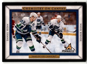 2010-11 Panini Pinnacle Chemistry On Canvas Henrik Sedin/Daniel Sedin #6