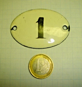 Nr. 1 ALTES EMAILLIERTES STRAßENSCHILD-TÜR-HANDWERKSMÖBEL-SCHUBLADE- ETC... - Bild 1 von 2