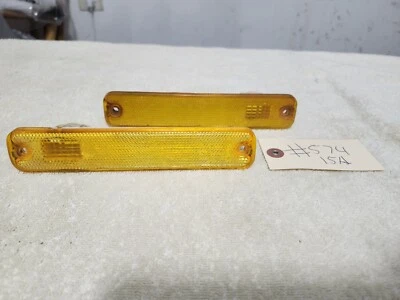 Lente de luz marcadora lateral amarilla ámbar Ford Truck 73-79 Bronco, camioneta OEM USADA Foto 1 de 4