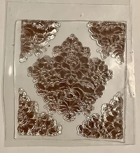 Baroque Flourish 5 Piece Transparent Stamp Collection Scrapbook Card making NEW - Picture 1 of 1