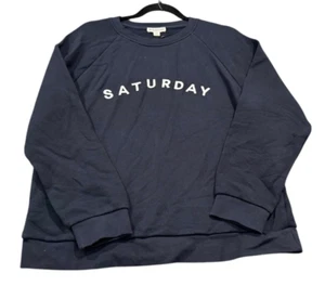 NEW Whistles Womens Saturday Crewneck Sweatshirt Navy Blue Size Medium NWT - Picture 1 of 3
