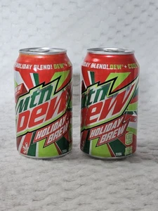 Mountain Dew + Code Red * HOLIDAY BREW * 2 latas completas de 12 oz caducadas 2018 Limited - Imagen 1 de 5