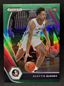 Scottie Barnes 2021 Panini Prizm Draft Picks #6 Green Prizm Rookie (RC) - Foto 1 di 2