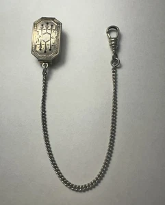 Marsh & Co 925 Sterling Silver Pocket Watch Chain - Picture 1 of 10