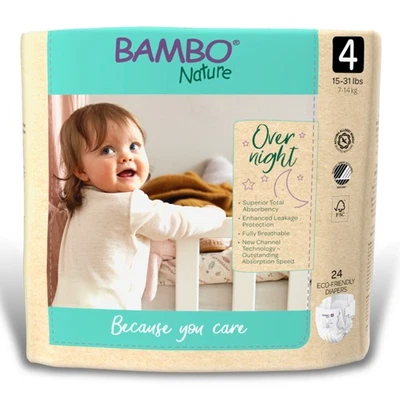 Pañal bebé Bambo Nature talla 4 15 a 31 libras. 1000021010 96 Ct Foto 1 de 4