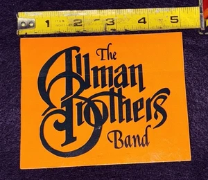 Allman Brothers ‘09 40th Anniversary Concert Tour Vinyl Decal Orange Black *READ - Picture 1 of 3