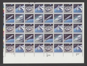1989 US Scott #C122-125, 45c Futuristic Mail Delivery, Sheet of 40 MNH - Picture 1 of 1