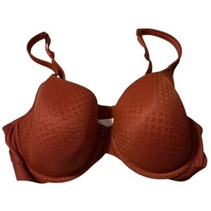 Cacique Rust Orange Lined T Shirt Bra 42DD - Picture 1 of 8
