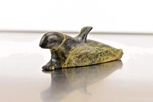 Sello tallado inuit vintage cola rota - Imagen 1 de 5