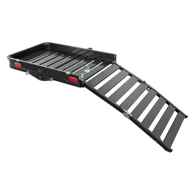 CURT 18112 Aluminum Hitch Cargo Carrier w Ramp for 2" Receivers Foto 1 de 4