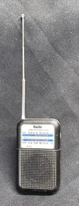 Kaito KA200 AM FM Portable Pocket Radio Receiver Black $ Silver  Tested & Works - Picture 1 of 7