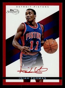 2008-09 Topps Signature #TS-IT Isiah Thomas Facsimile Red #d /869! PISTONS - Picture 1 of 2