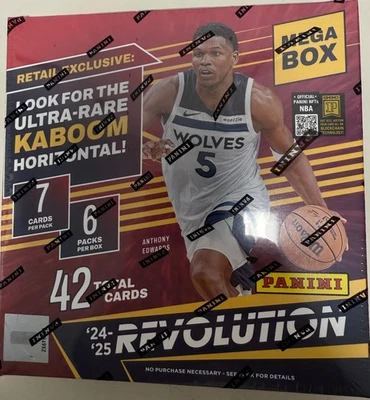 2024-25 Panini Revolution NBA Basketball Cards Mega Box Factory Sealed - Image 1 of 3