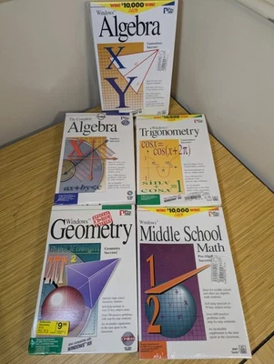 KSE Pro One Multimedia CD Lot of 4 Math Programs Geometry Trigonometry Algebra - Image 1 of 4