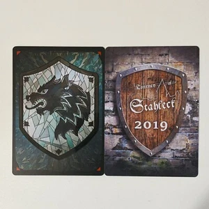 Tarjeta Stark House 2019 Tourney of Stahleck. Juego de Tronos AGOT LCG FFG - Imagen 1 de 1