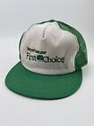 Vintage 1980s Weyerhaeuser First Choice Hat Mesh Forest Co. Snapback Trucker Cap