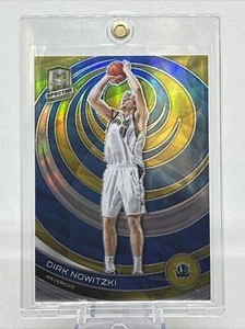 2022-23 Panini Spectra #148 Dirk Nowitzki /10 Gold Prizm Mavericks NBA HOF NM+ - Picture 1 of 3