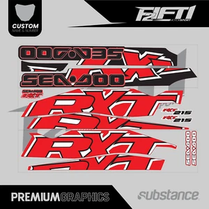 seadoo RXT 215 Sea Doo Bombardier jet ski jetski Decal Kit Stickers Graphics - Picture 1 of 2