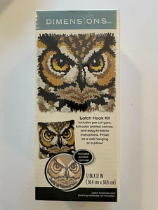 Dimensions OWL Latch Hook Kit 12"x12" - NIB - Picture 1 of 2