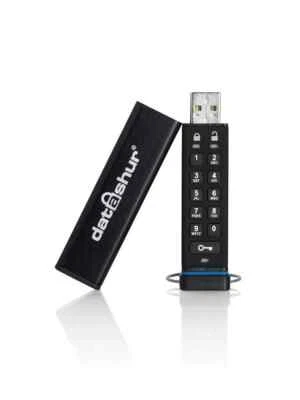 iStorage datAshur 4 GB Secure Flash Drive Password protected Dust & Water Resist - Image 1 of 4