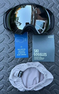 1794/4093Unisex Ski Goggles Snowboard dual Lens UV Protection Helmet Compatible - Picture 1 of 10