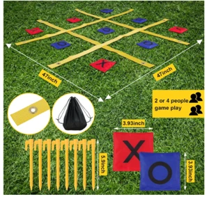 Tic Tac Puntera Correa Juego Exterior Patio Juego 4' x 4' Patio Trasero Diversión Familiar - Imagen 1 de 6