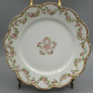 Plato(s) de almuerzo Haviland - Pink Rose Garlands Schleiger 270A - Imagen 1 de 4