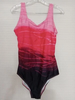 Mujer Talla Grande Una Pieza Rosa Ombre Espalda Entrecruzada Detalle Foto 1 de 4