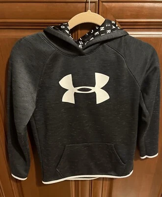 Sudadera con Capucha Under Armour Negra Tormenta Pullover con Capucha Atlético Jóvenes Niños L Foto 1 de 4