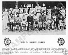 1973-74 BOSTON CELTICS NBA WORLD CHAMPIONS 8X10 TEAM PHOTO HAVLICEK WHITE COWENS