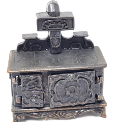 Durham Industries Kitchen Wood Stove 1976 Dollhouse Metal Miniature No. 24 Vtg - Image 1 of 4